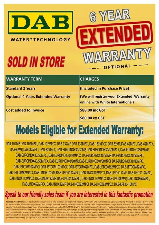 Dab Extended Warranty